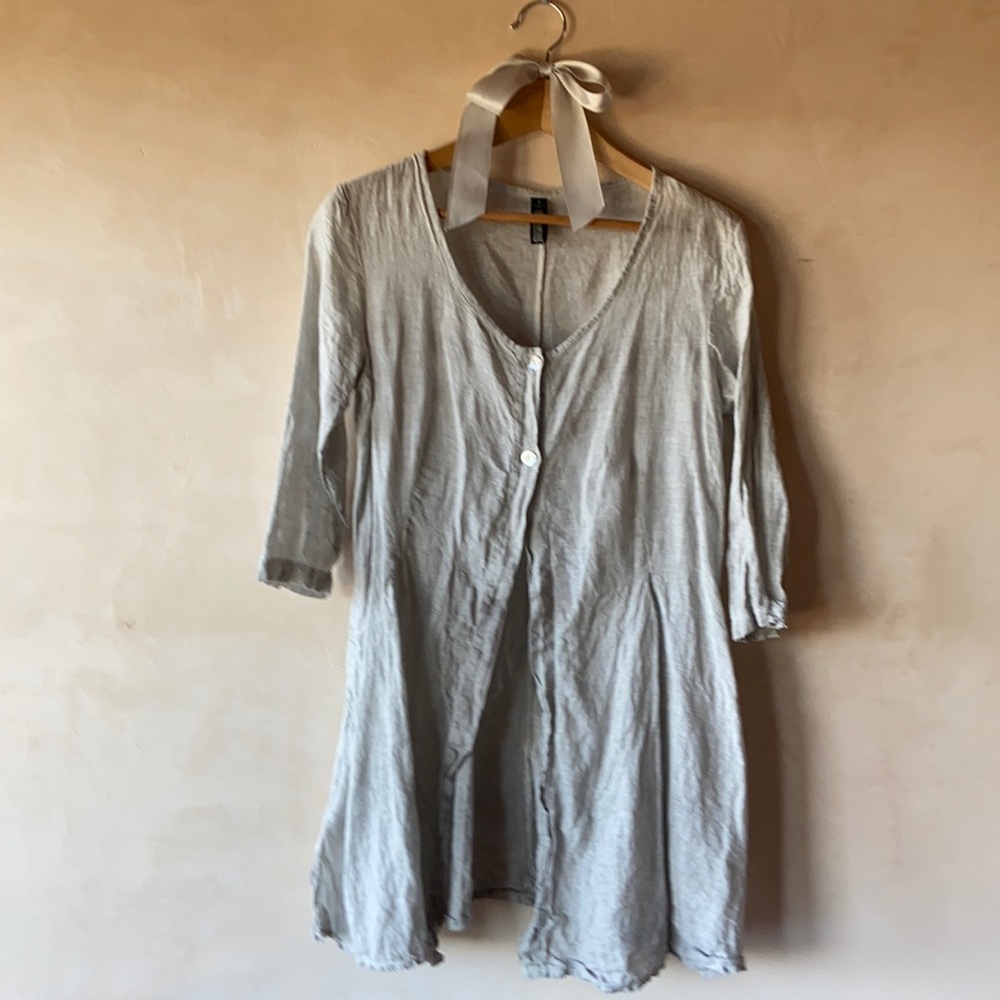 Inizio Italian linen tunic top - size small
